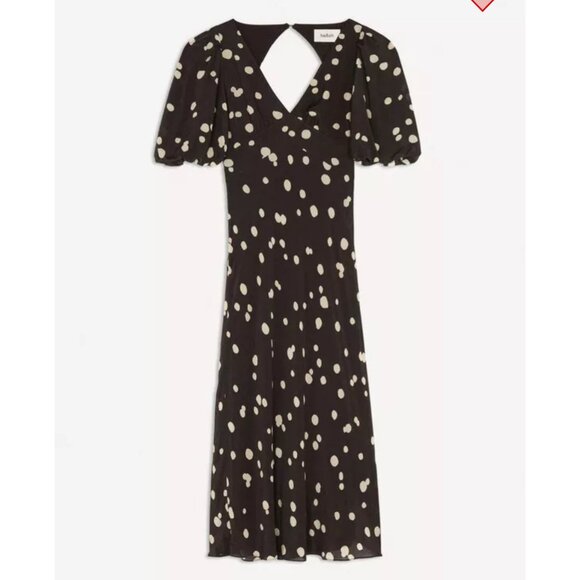 NWT ba&sh Delize Polka Dot Midi Dress - Picture 2 of 14